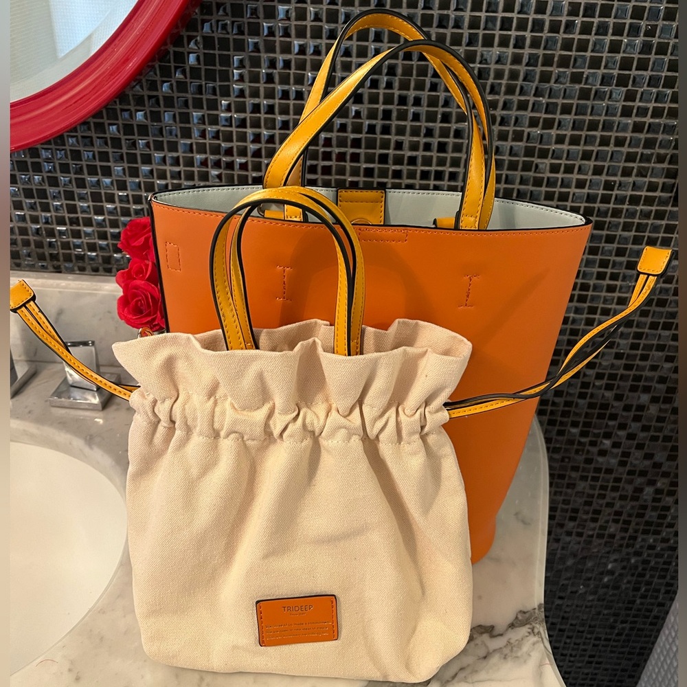 TRIDEEP color block 3 piece Bag set